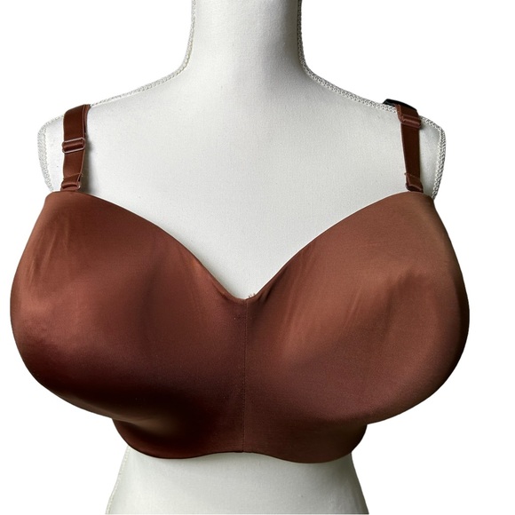 CURVY COUTURE style 1290 smooth strapless multi-way push up underwire bra NWT - Picture 5 of 11